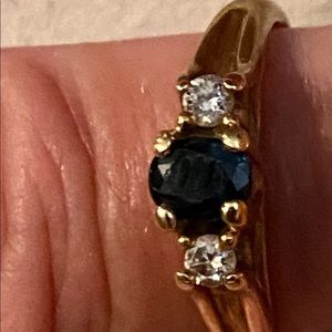 Kay’s Sapphire ring with diamonds 10 k